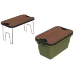 سبد تاشو چندمنظوره مدل Folding Basket With Built-In Table گرین لاین