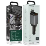 شارژر فندکی کابل جمع‌شونده مدل Retractable 65W گرین لاین