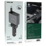 شارژر فندکی جمع‌شونده Retractable 75W Car Charger PD 45W مدل کابل جمع‌شونده گرین لاین