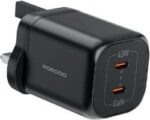 شارژر دیواری دو پورت USB‑C توان 45 وات مدل کوییک شارژ پرودو
