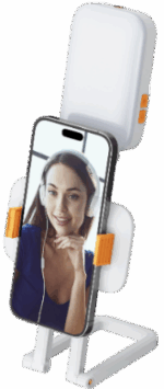 پایه نگهدارنده و رینگ لایت تاشو موبایل مدل RGB Phone Stand Fill Light پرودو