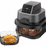 سرخ‌کن بدون روغن شیشه‌ای دو مخزن مدل 4 in 1 Dual‑Pot پورودو لایف‌استایل