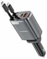 شارژر فندکی 111 وات دوگانه مدل Lightning & Type‑C پورودو