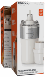 لیوان مخلوط‌کن استیل ضد‌نشت مدل Vacuum-Insulated برند پروندو (Porodo)