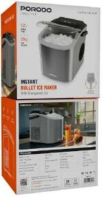 دستگاه یخ‌ساز رومیزی استیل Porodo Lifestyle مدل Instant Bullet Ice Maker برند پورودو لایف‌استایل