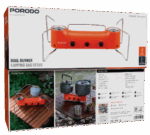 اجاق گاز کمپینگ تاشو Dual Burner Camping Gas Stove مدل Pulse Ignition پورودو لایف‌استایل