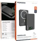 پاوربانک مغناطیسی 10000mAh مدل MagSafe با نمایشگر TFT پورودو
