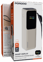 پاوربانک نمایشگر دار 20000 میلی‌ آمپر مدل Smart Display پرودو