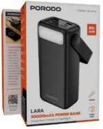 پاوربانک دسته‌دار Porodo Lara مدل 30000mAh Integrated Cables پرودو