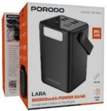پاوربانک کابل‌دار 80000mAh مدل Lara پرودو