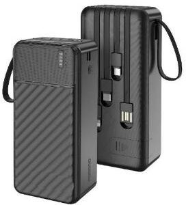 پاوربانک دسته‌دار Porodo مدل Piano 30000mAh با کابل‌های داخلی پورودو