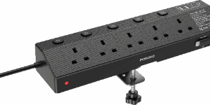 چندراهی برق چندپورته UK Plug مدل VoltGuard پرودو