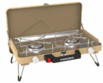اجاق گاز کمپینگ تاشو دو شعله مناسب Porodo Lifestyle مدل Dual Burner فولادی پرودو