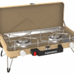 اجاق گاز کمپینگ تاشو دو شعله مناسب Porodo Lifestyle مدل Dual Burner فولادی پرودو