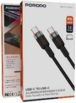 کابل شارژ آلومینیومی بافته شده USB-C to USB-C مدل PD 60W پرودو