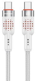 کابل شارژ آلومینیومی بافته شده USB-C to USB-C مدل PD 60W پرودو