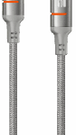 کابل شارژ و انتقال داده کنفی چراغ‌دار USB-C به USB-C مدل PD 60W LED Light پرودو