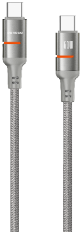کابل شارژ و انتقال داده کنفی چراغ‌دار USB-C به USB-C مدل PD 60W LED Light پرودو