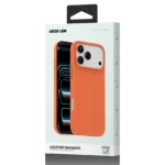کاور چرمی محافظ لنزدار iPhone 17 Pro Max مدل Leather MagSafe گرین لاین