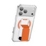 قاب شفاف iPhone 17 Pro Max مدل MagSafe Leather Grip گرین لاین